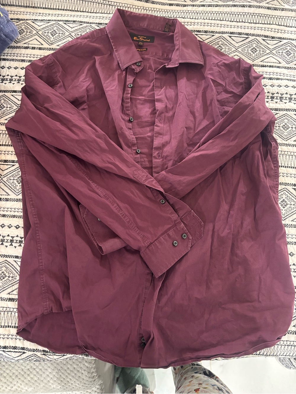 Ben Sherman Men's Plum Lightweight Shirt Jacket